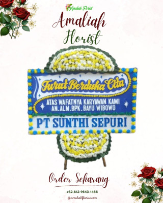Papan Bunga Duka di Pasarkliwon